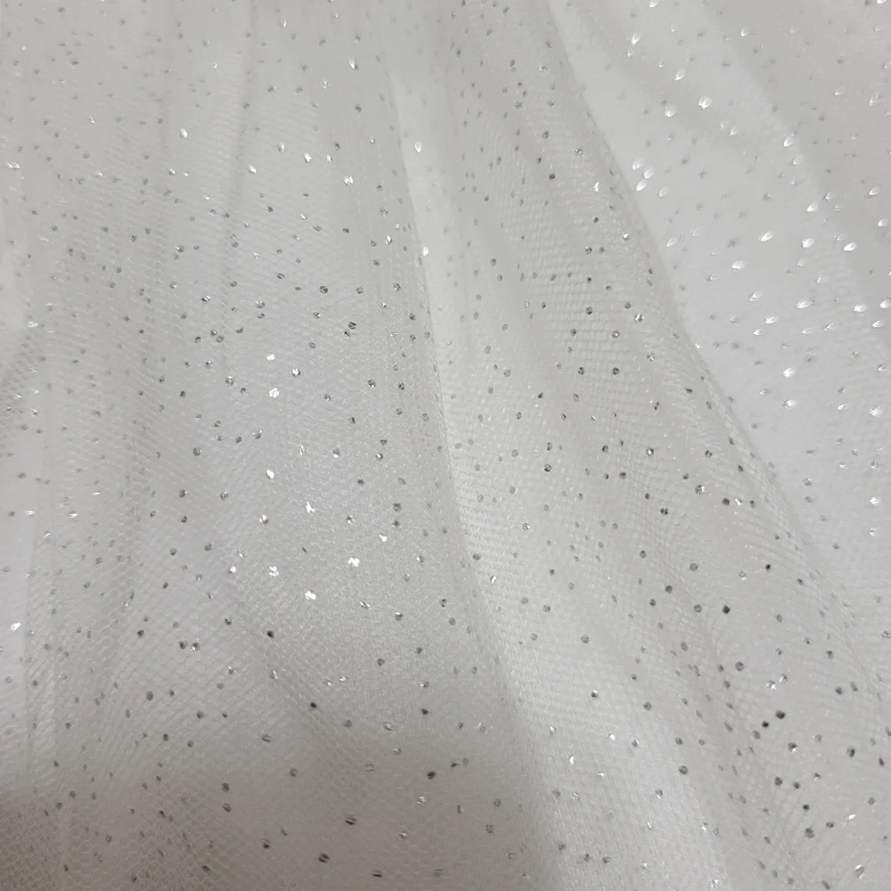 New Baby Girl Carter's White Silver Glitter Puff Skirt Size 12M